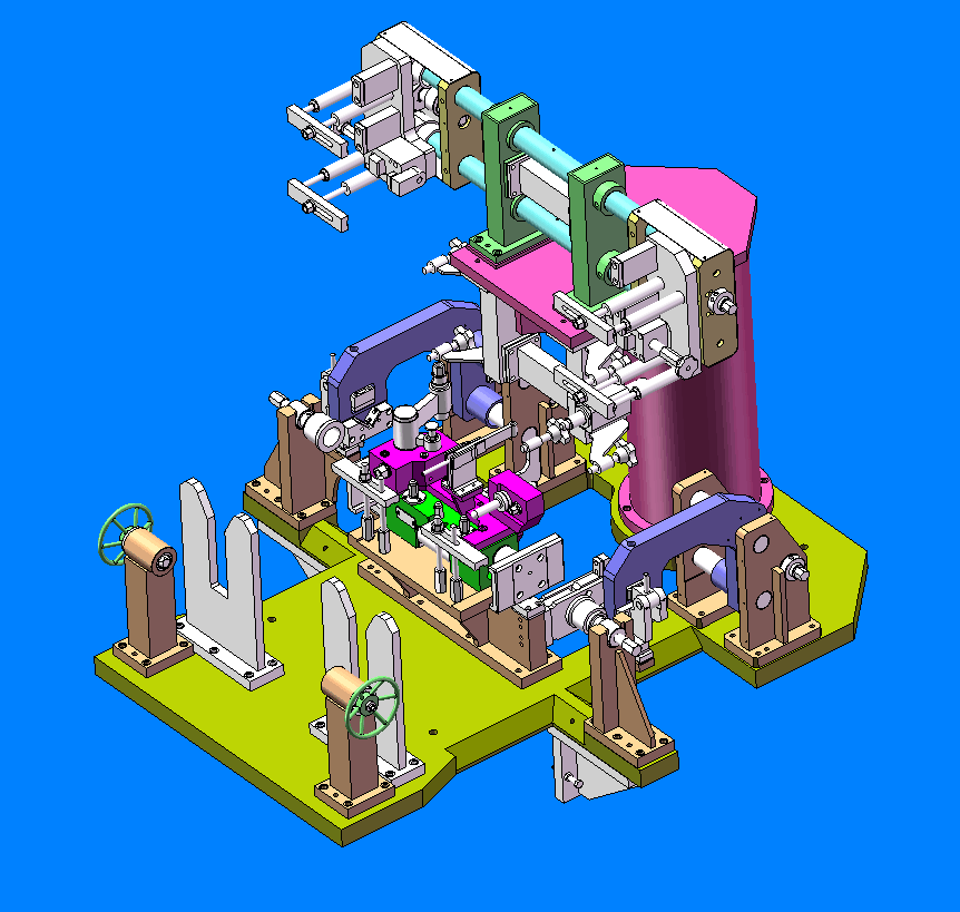 国内大型企业叉车外门架焊接工装图纸（完整版）